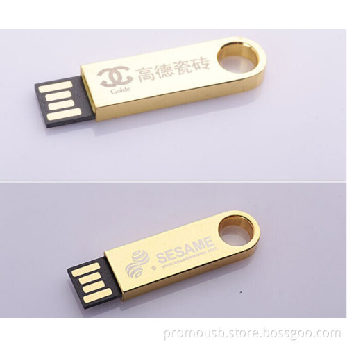 Gold USB flash drive treasure Gifts with logo